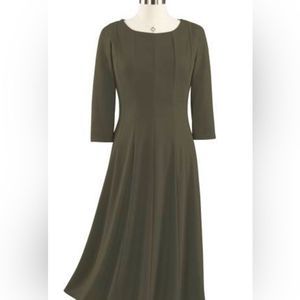 WOMEN’S PLUS FIT N’ FLARE PONTE DRESS BY NORTHSTYLE SIZE 1X